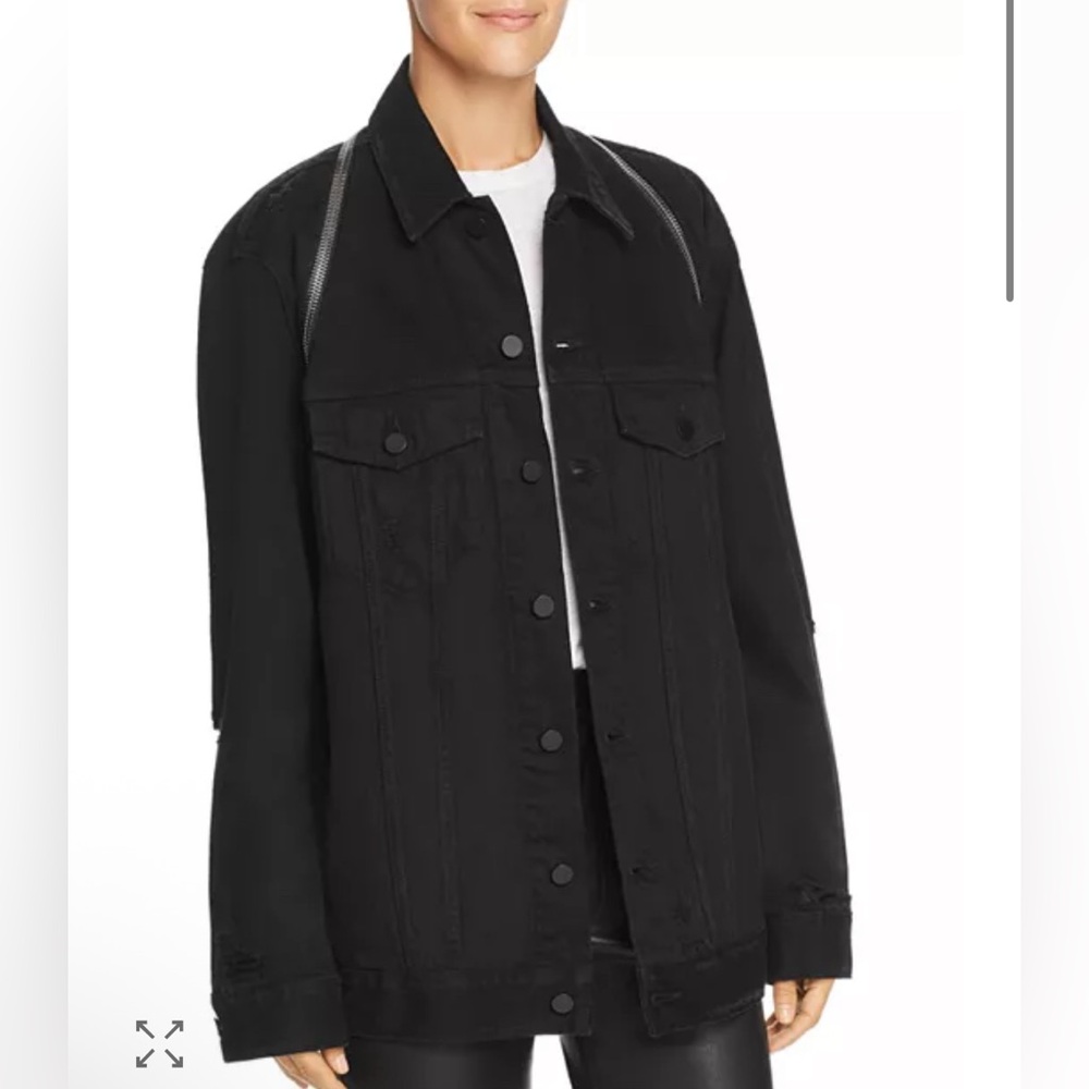 T Alexander Wang Black Denim Jacket